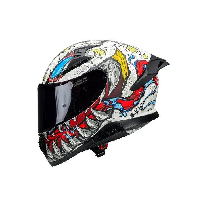 Κράνος Pilot Snake SV Reptile-X άσπρο matt + Extra Visor