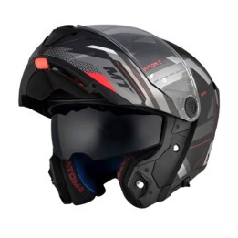 Κράνος MT Atom 2 SV Bast D5 μαύρο/γκρι matt