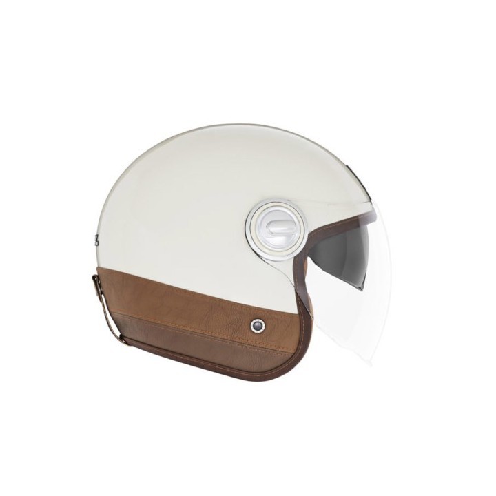 Κράνος Nox Heritage cream/leather καφέ