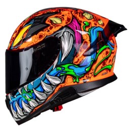 Κράνος Pilot Snake SV Reptile-X fluo πορτοκαλί + Extra Visor