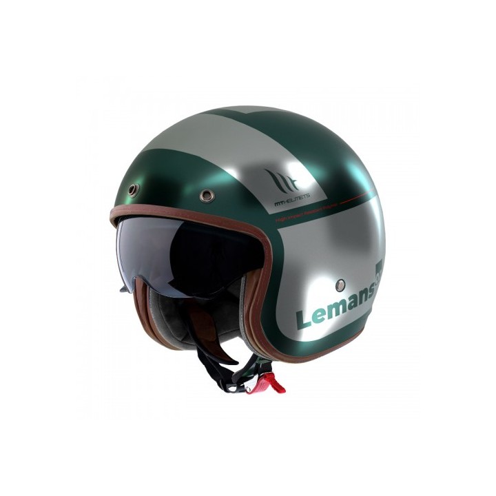 Κράνος MT Le Mans 2 SV S Quality C2 πράσινο ματ + Extra Visor