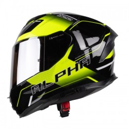 Κράνος Pilot Alpha SV μαύρο/fluo gloss + Extra Visor