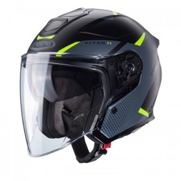 Κράνος Caberg Flyon-II Boss μαύρο ματ/γκρι/κίτρινο fluo
