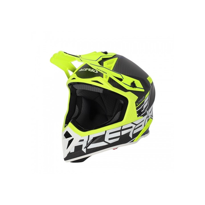 Κράνος Acerbis Steel Carbon 25047.457 μαύρο/fluo κίτρινο