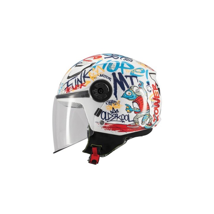 Κράνος MT Lite Crew Junior A5 άσπρο gloss
