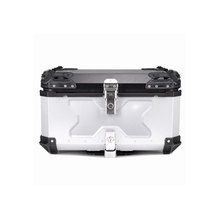 Βαλίτσα κεντρική BLACK ONE H65 ΑΛΟΥΜΙΝΙΟΥ 65lt ασημί με πιάστρα και εσωτερική επένδυση