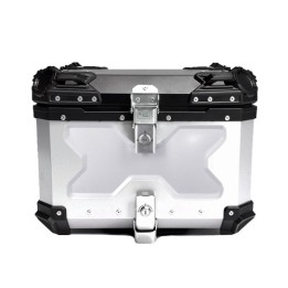 Βαλίτσα κεντρική BLACK ONE H55 ΑΛΟΥΜΙΝΙΟΥ 55lt ασημί με πιάστρα και εσωτερική επένδυση