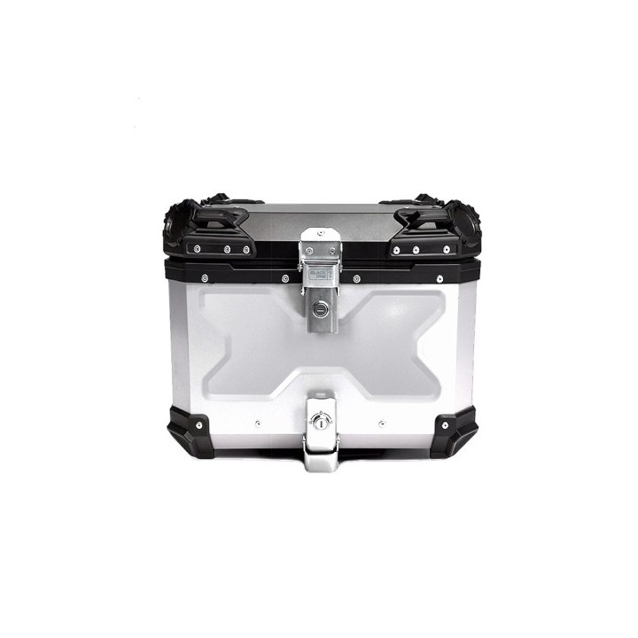 Βαλίτσα κεντρική BLACK ONE H45 ΑΛΟΥΜΙΝΙΟΥ 45lt ασημί με πιάστρα και εσωτερική επένδυση