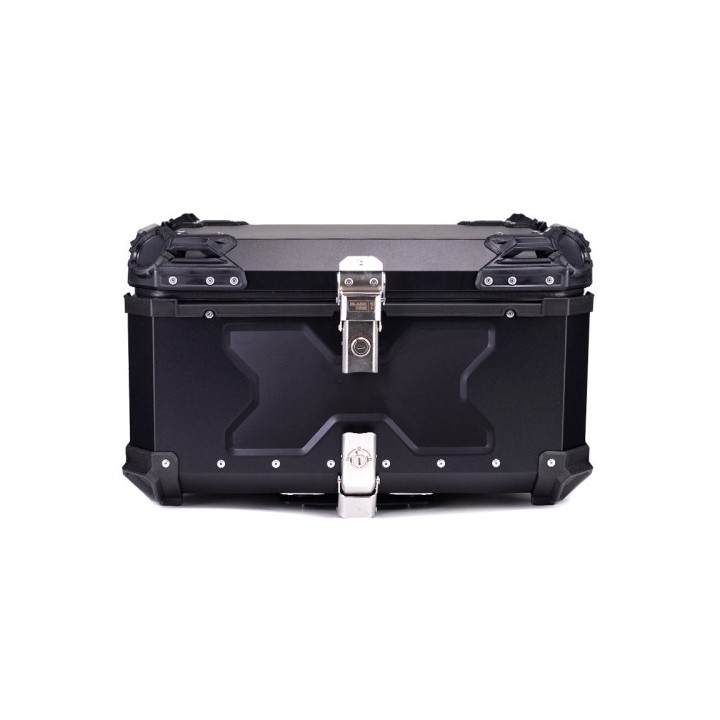 Βαλίτσα κεντρική BLACK ONE H65 ΑΛΟΥΜΙΝΙΟΥ 65lt μαύρη με πιάστρα και εσωτερική επένδυση