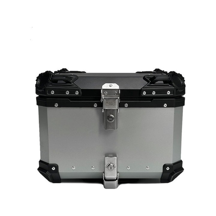 55L Black One Aluminum Top Case, Silver