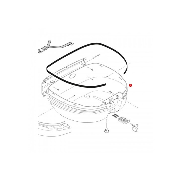 κάτω καπάκι ZTRK52FNM _TRK52N Givi