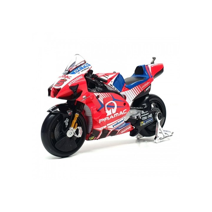 Διακοσμητική μινιατούρα Maisto Moto GP DUCATI Pramac Rqacing Zarco 2021 1:18