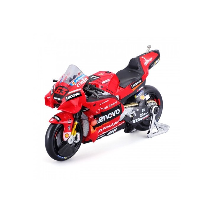 Διακοσμητική μινιατούρα Maisto Moto GP DUCATI Lenovo team Bagnaia 2021 1:18