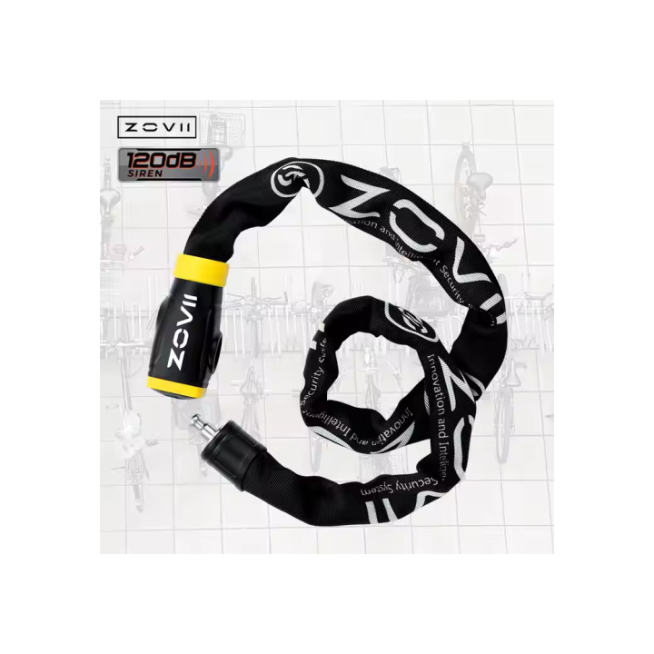 Κλειδαριά αλυσίδα με συναγερμό 8mm-120cm 120DB