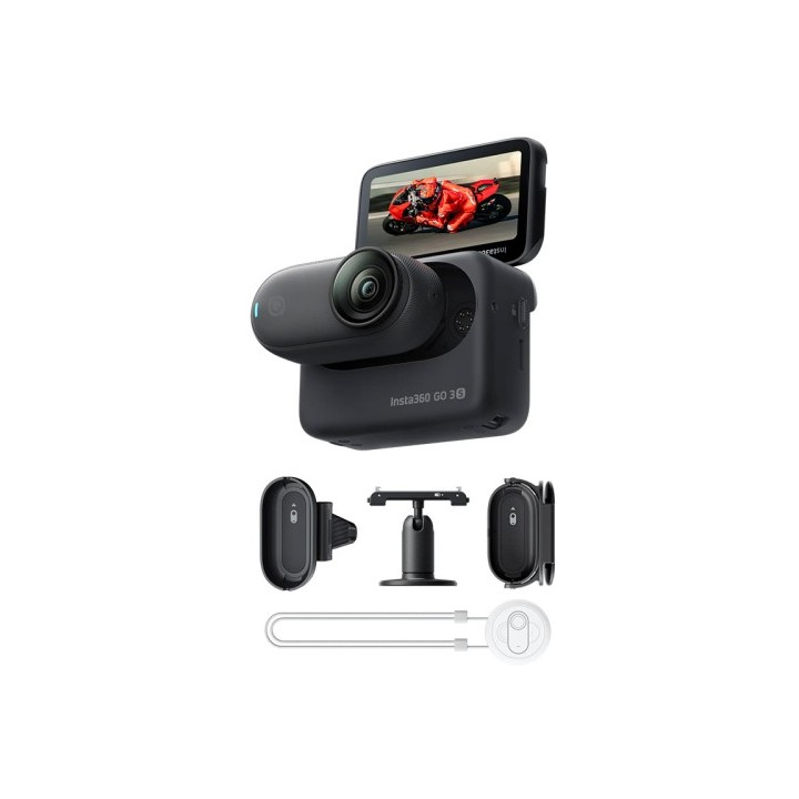 Action Camera Insta360 Go 3s Motorcycle In-Helmet Pov Bundle128gb