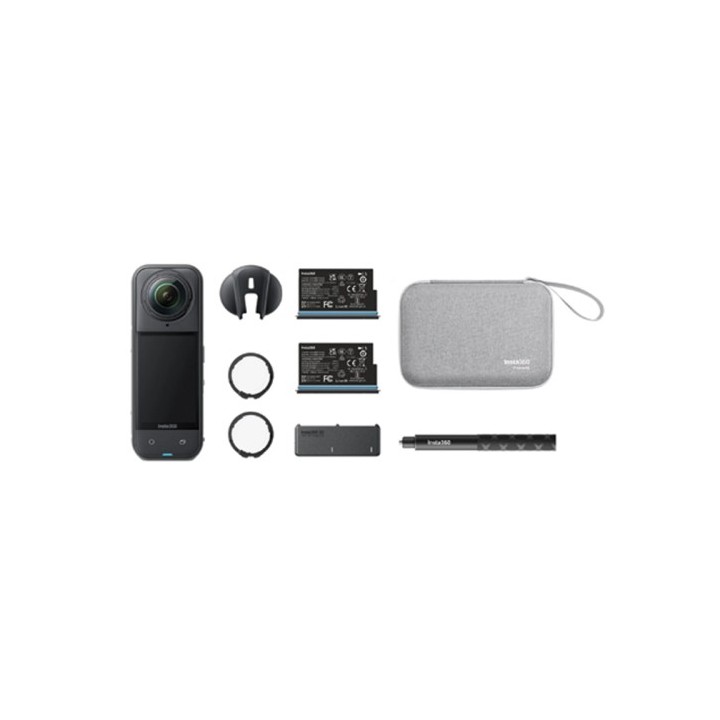 Action Camera Insta360 X5 8K Triple AI Chip Essentials Bundle