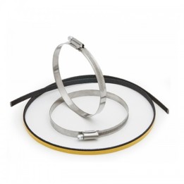 Ανοξείδωτος σφικτήρας και αυτοκόλλητο CLAMP120_100-120mm Givi