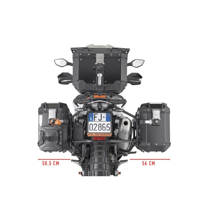 Ειδική βάση πλαϊνών βαλιτσών  PL ONE-FIT για Trekker Outback MONOKEY® CAM-SIDE. Διάμετρος 18 mm / να συνδυαστεί με το 10RKIT για