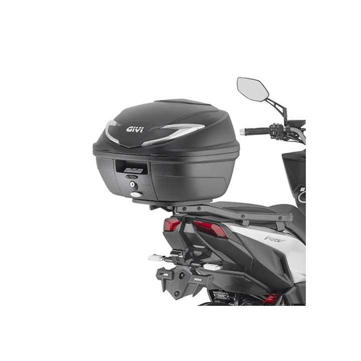 Ειδική σχάρα για κεντρική βαλίτσα Givi MONOLOCK®. Να συνδυαστεί με την πιάστρα που περιλαμβάνεται στη συσκευασία της βαλίτσας MO