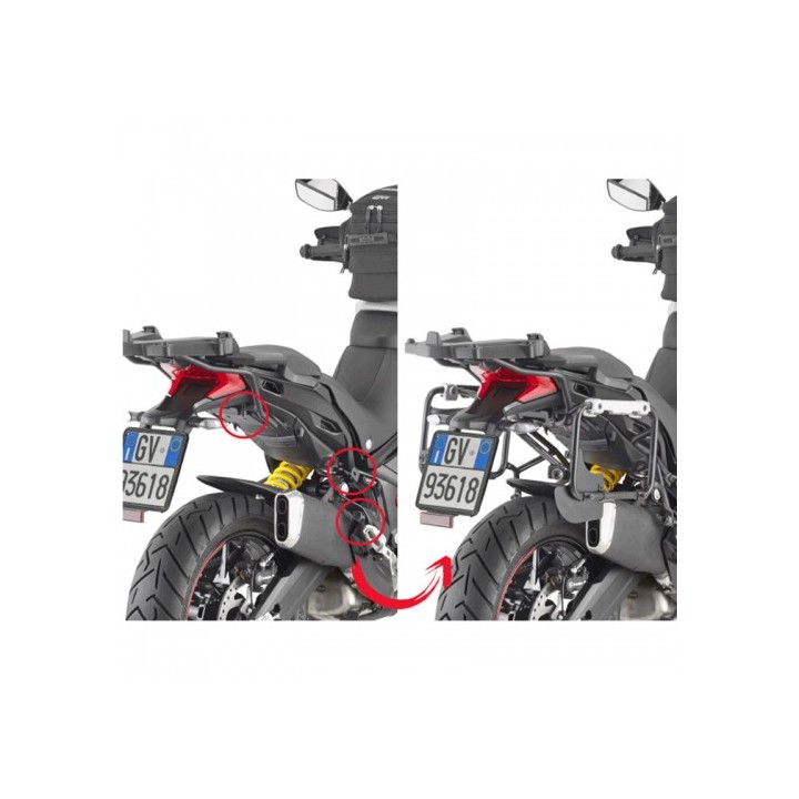 Βάσεις πλαϊνών βαλιτσών Givi PLOR7412CAM Ducati Mult. 950 S '19