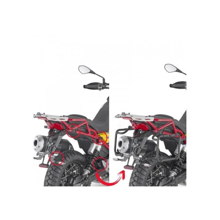 Βάσεις πλαϊνών βαλιτσών Givi PLOR8203MK Moto Guzzi V85 TT '19