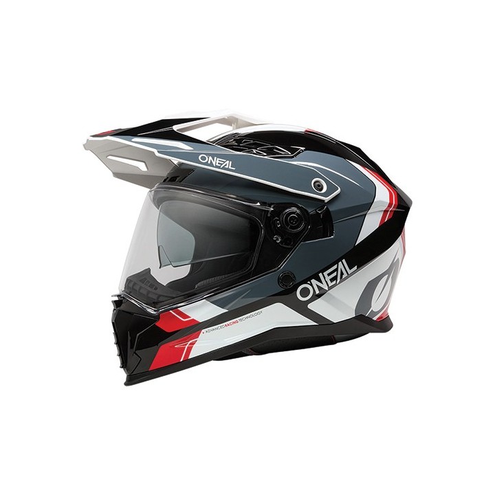 Κράνος ONeal DSRS Nomad V.26 μαύρο/άσπρο/κόκκινο