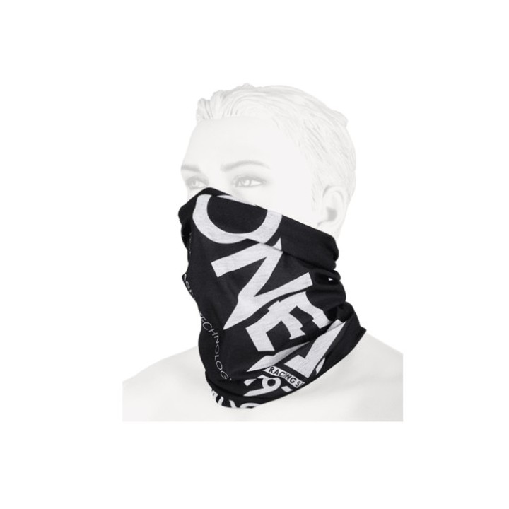 Φουλάρι Oneal Neckwarmer solid μαύρο/άσπρο