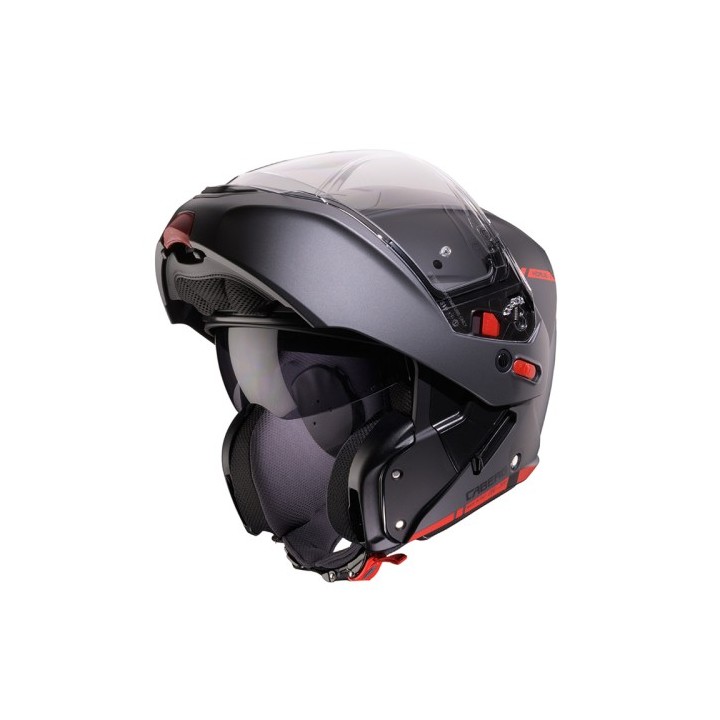 Κράνος Caberg Horus-X Ray μαύρο ματ/γκρι/κόκκινο fluo