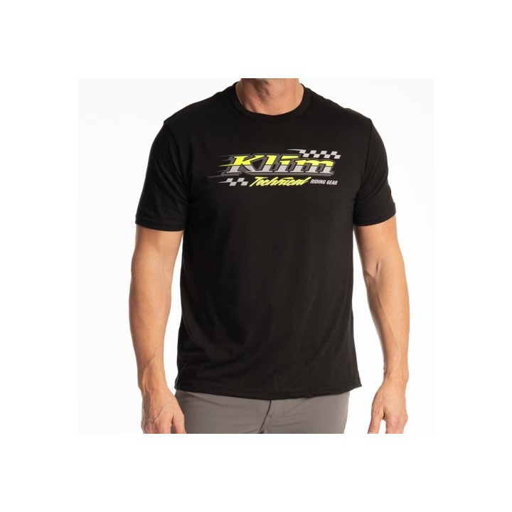 T-Shirt Klim Heritage Tri-Blend Μαύρο/Fluo Κίτρινο