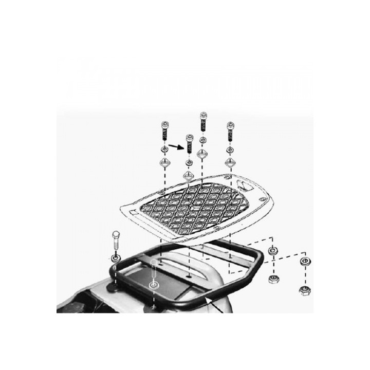 Givi Rear Rack SR125 Gillera Runner 125-180 '99-'00