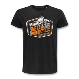 T-shirt Two Wheels Only God Created μαύρο