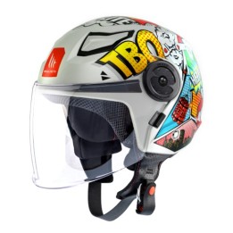 Κράνος MT Lite TBO Junior A0 άσπρο gloss