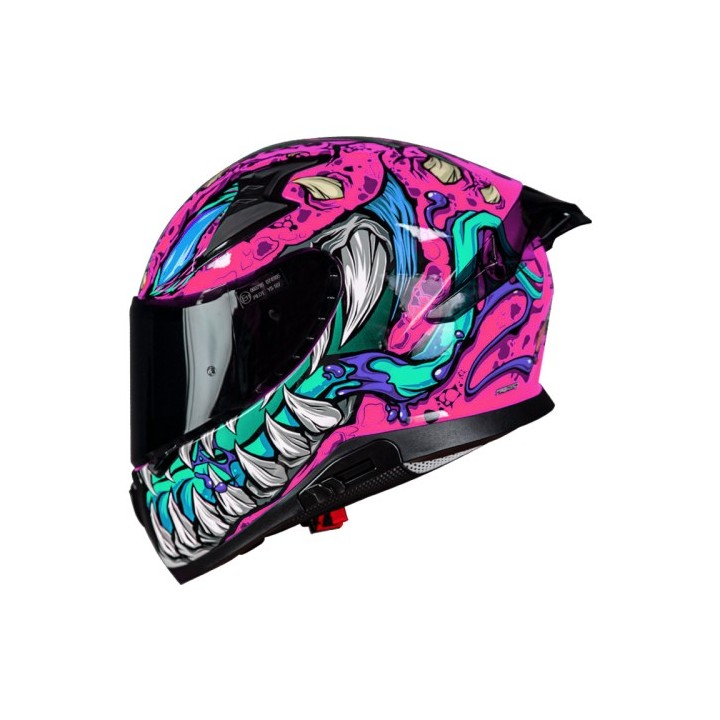 Κράνος Pilot Snake SV Reptile-X ροζ gloss + Extra Visor