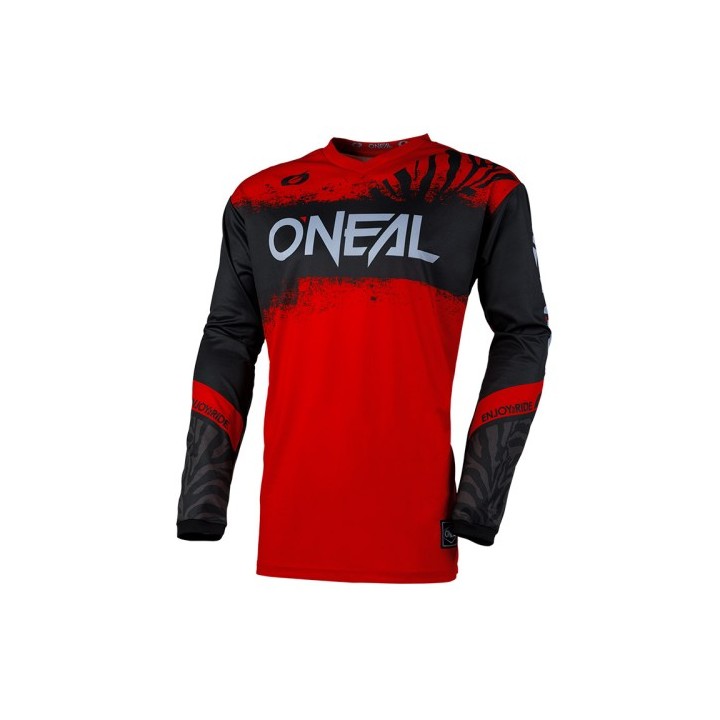 MX Μπλούζα Oneal Element Shocker V.25 μαύρο/κόκκινο