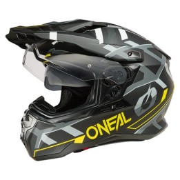 Κράνος ONeal DSRS Square V.25 μαύρο/fluo κίτρινο/γκρι