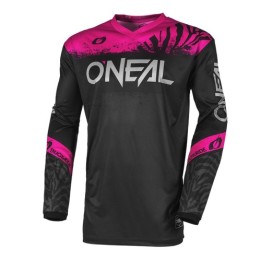 MX Μπλούζα Oneal Element Shocker V.25 Lady μαύρο/ροζ